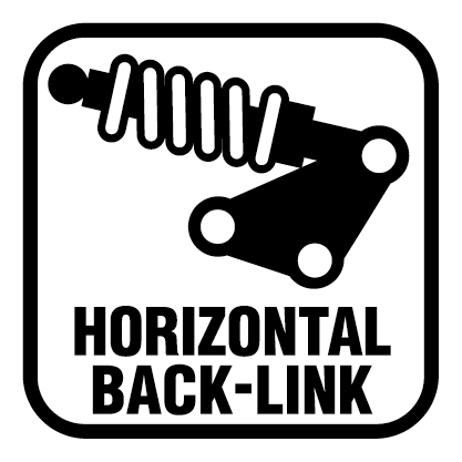Amortiguador trasero en disposicin horizontal