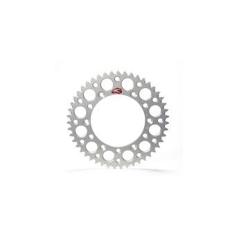 RENTHAL REAR SPROCKET SILVER Grvd Pkd