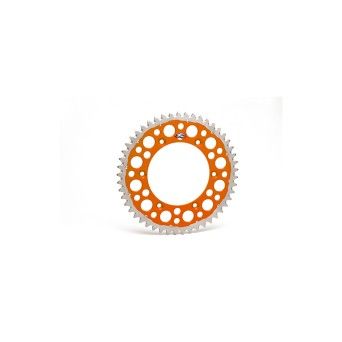 RENTHAL REAR SPROCKET ORANGE Grvd Pkd