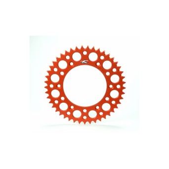 RENTHAL REAR SPROCKET ORANGE Grvd Pkd