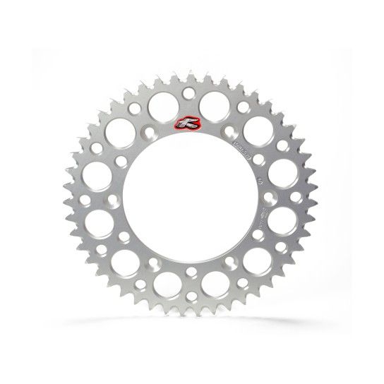RENTHAL REAR SPROCKET SILVER Grvd Pkd