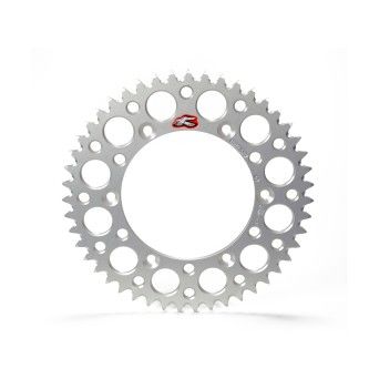 RENTHAL REAR SPROCKET SILVER Grvd Pkd