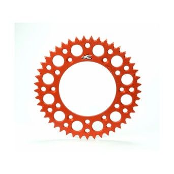 RENTHAL REAR SPROCKET ORANGE Grvd Pkd