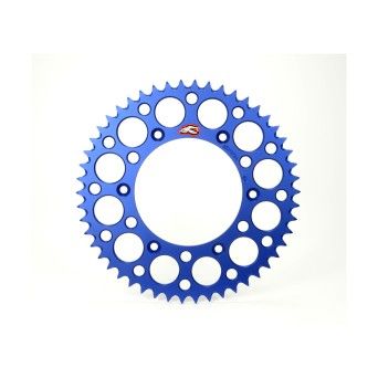 RENTHAL REAR SPROCKET BLUE Grvd Pkd