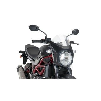 PUIG SV650 2016-21 VISEIRA SEMI-CARNADA RETRO TRANSPARENTE