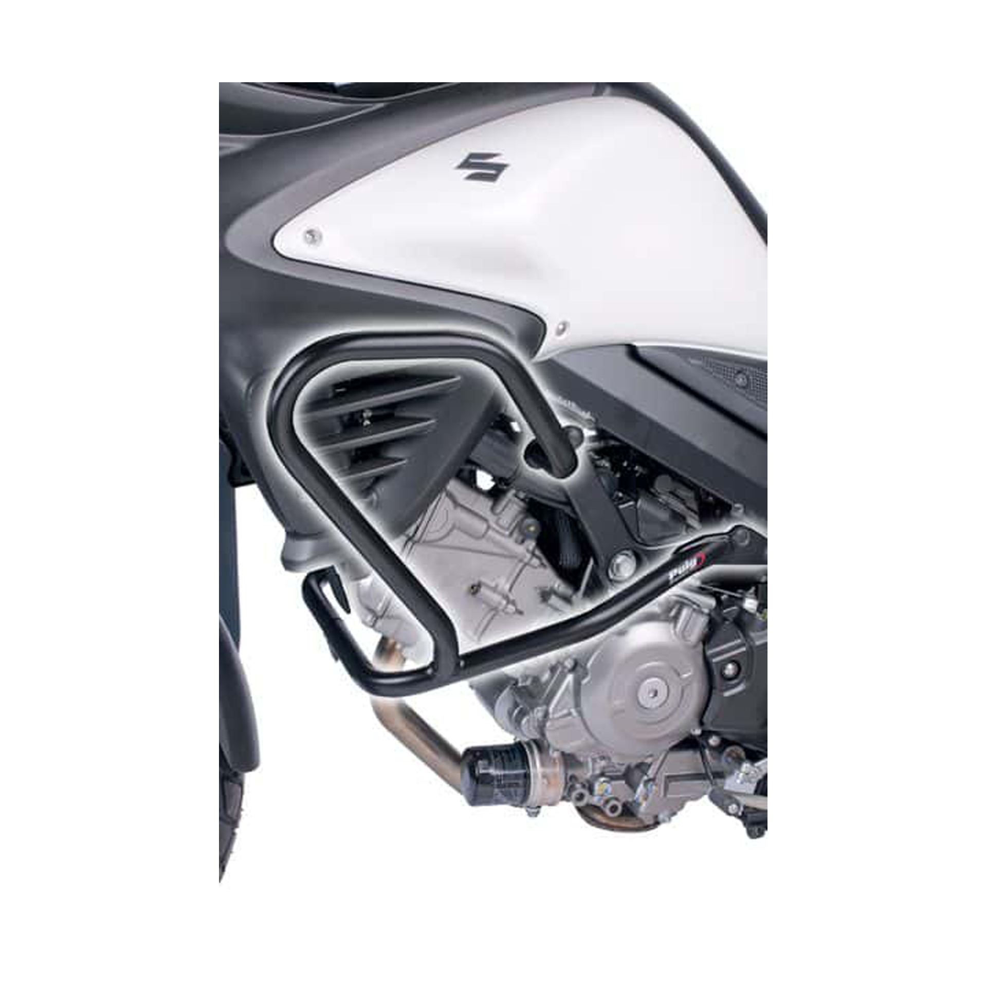 PUIG DL650A V-STROM 2004-23 PROTE��O DE MOTOR PRETO