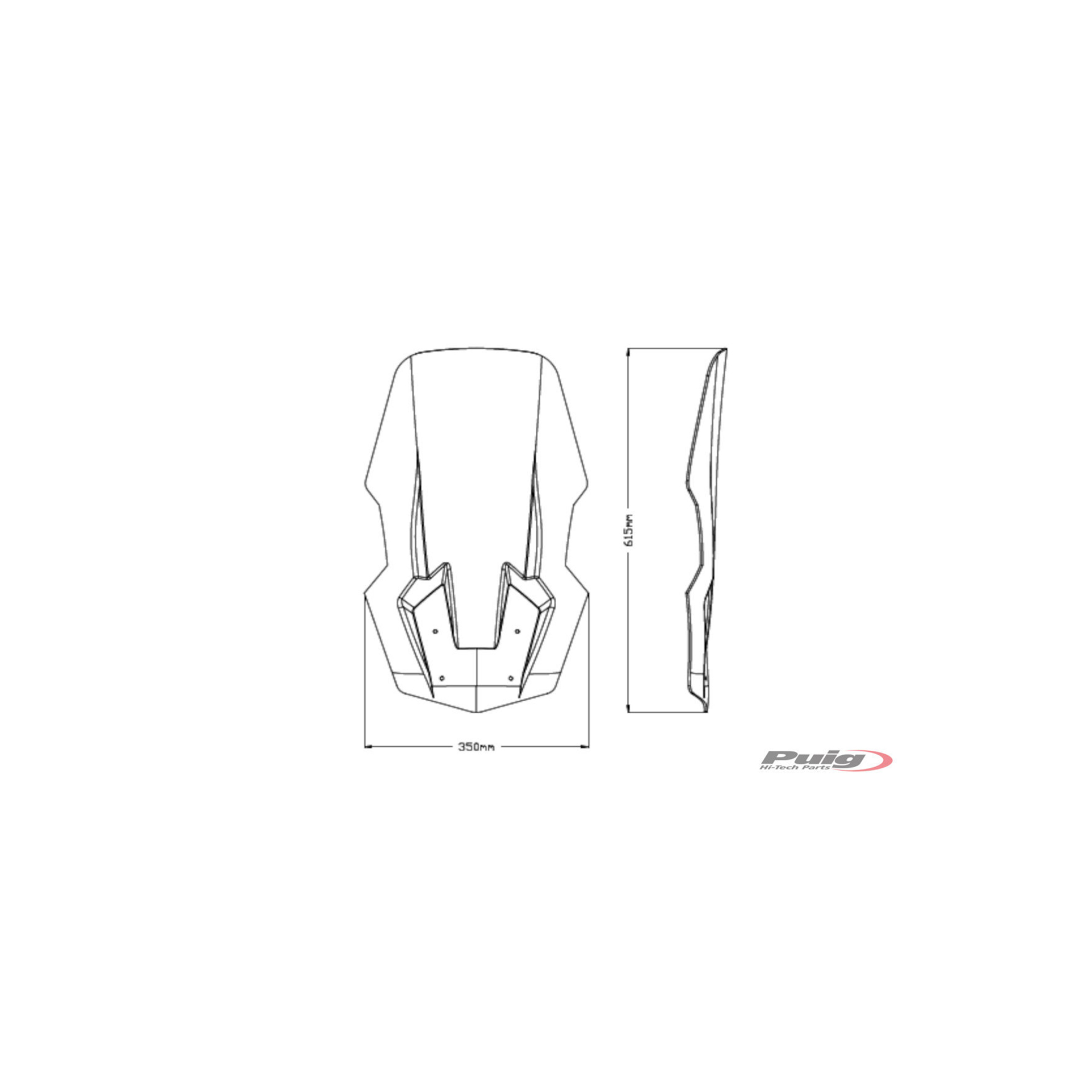 PUIG VIESTE125/300 2021 PARABRISAS V-TECH LINE TOURING FUMA