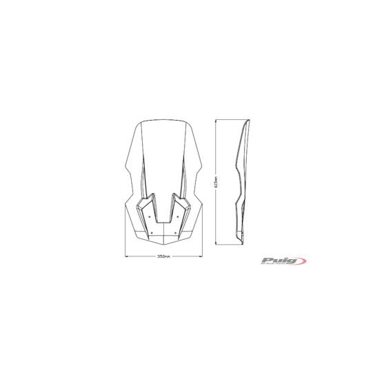 PUIG VIESTE125/300 2021 PARABRISAS V-TECH LINE TOURING TRANS