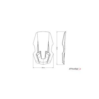PUIG VIESTE125/300 2021 PARABRISAS V-TECH LINE TOURING TRANS