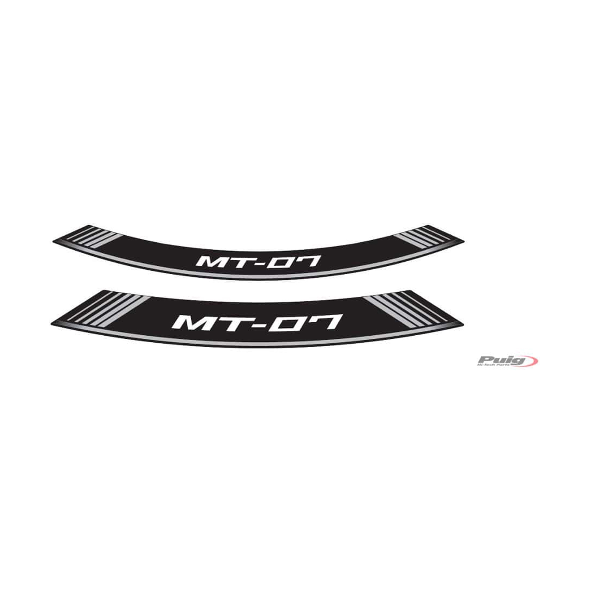 PUIG MT-07 FITAS DE RODA PERSONALIZADAS PRATA PUIG MT-07 FITAS DE RODA PERSONALIZADAS PRATA