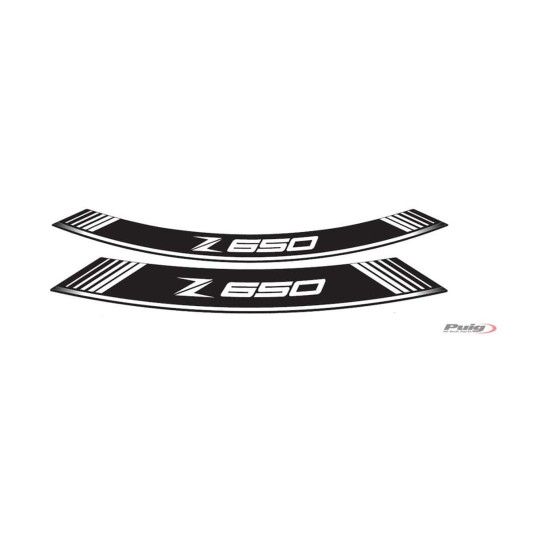 PUIG Z650 2017 FITAS DE RODA PERSONALIZADAS BRANCA