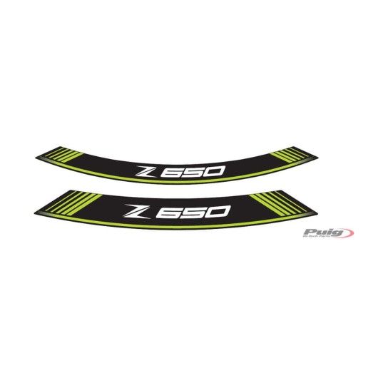 PUIG Z650 2017 FITAS DE RODA PERSONALIZADAS VERDE