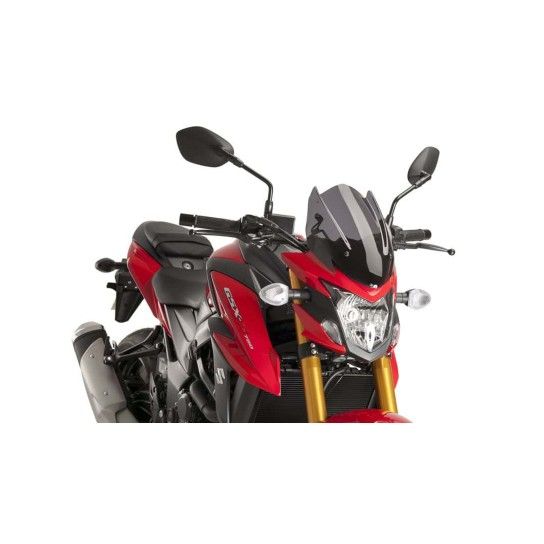 PUIG GSX-S750 2017 PARABRISES NAKED SPORT FUMADO ESC