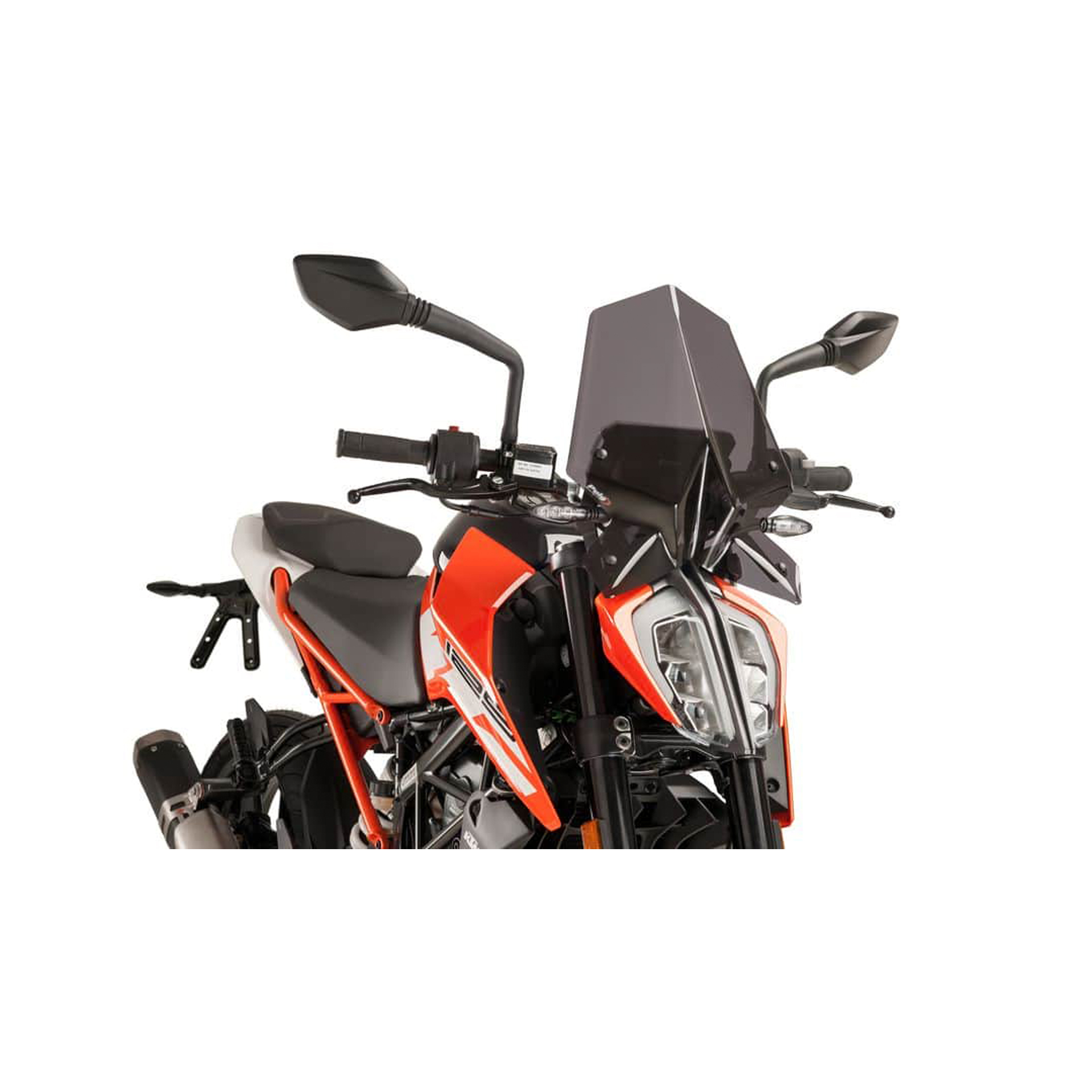 PUIG KTM 125 DUKE 2017 PARABRISAS NAKED FUMADO ESC. PUIG KTM 125 DUKE 2017 PARABRISAS NAKED FUMADO ESC.