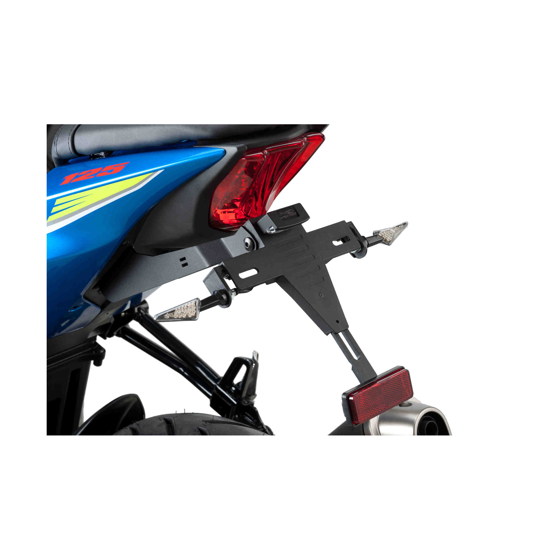 PUIG GSX-R/S 125 2017-18 SUPORTE MATRICULA PRETO PUIG GSX-R/S 125 2017-18 SUPORTE MATRICULA PRETO