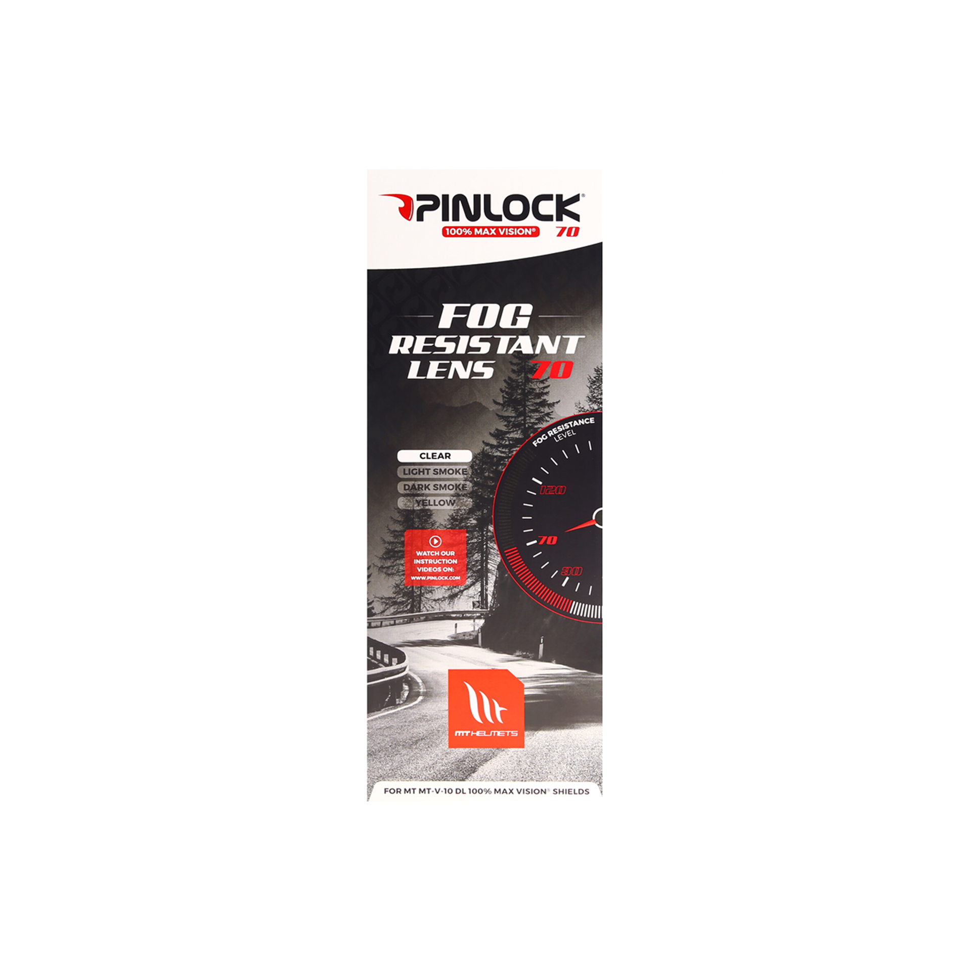 MT PINLOCK V-10 DKS 170 CLEAR