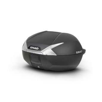 SHAD CASE SH47 REFL. WHITE (INCLUDED CARBON COVER)