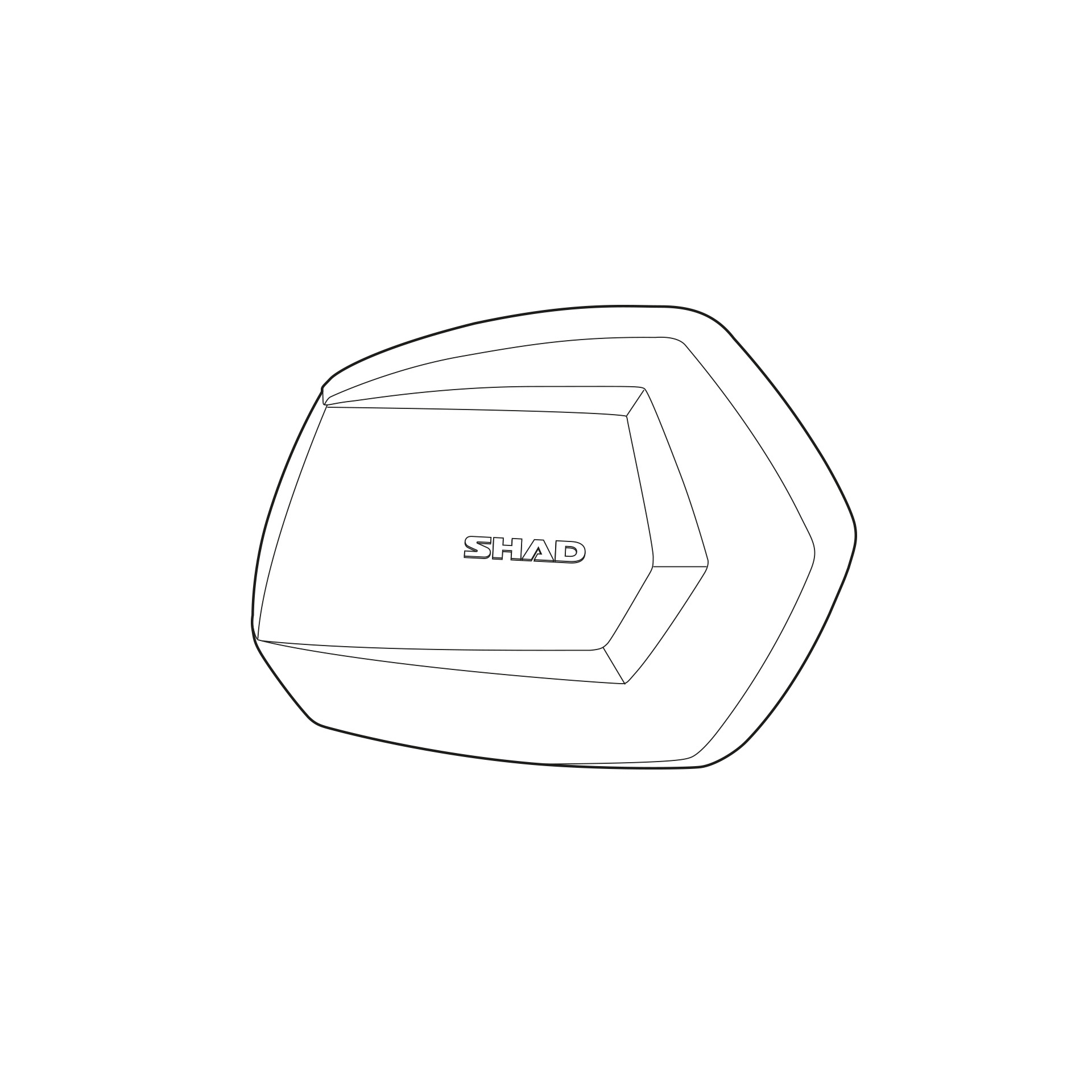 SHAD COVER RIGHT SH35 ALUMINIUM