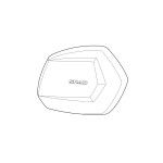 SHAD COVER RIGHT SH35 ALUMINIUM