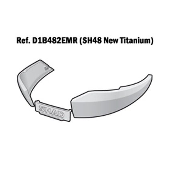 SHAD SH48 TAMPAS LATERAIS NEW TITANIUM