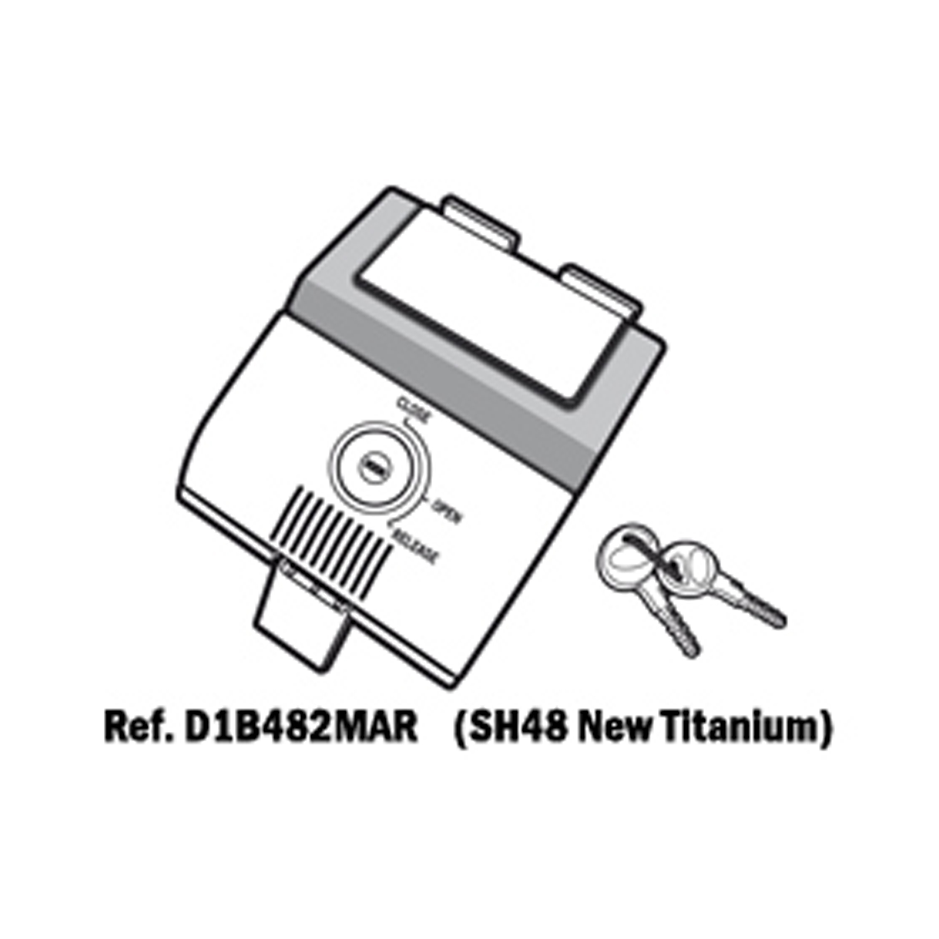 SHAD SH48 LOCK (TITANIUM) SHAD SH48 LOCK (TITANIUM)