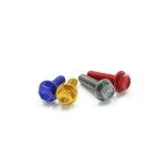 DIRT FREAK PARAFUSO FLANGE M6 12mm AZUL 4UNID DIRT FREAK PARAFUSO FLANGE M6 12mm AZUL 4UNID