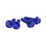 DIRT FREAK PARAFUSO FLANGE M6 30mm AZUL 4UNID DIRT FREAK PARAFUSO FLANGE M6 30mm AZUL 4UNID