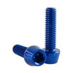 DIRT FREAK PARAFUSO TAPER M6 25mm AZUL 4UNID DIRT FREAK PARAFUSO TAPER M6 25mm AZUL 4UNID
