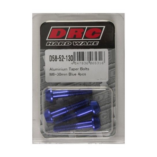 DIRT FREAK PARAFUSO TAPER M6 30mm AZUL 4UNID