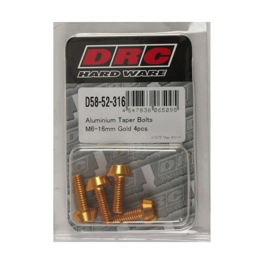 DIRT FREAK PARAFUSO TAPER M6 16mm DOURADO 4UNID