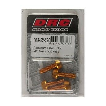 DIRT FREAK PARAFUSO TAPER M6 20mm DOURADO 4UNID