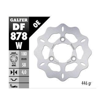 GALFER DISCO WAVE FIXED 80x3,8mm