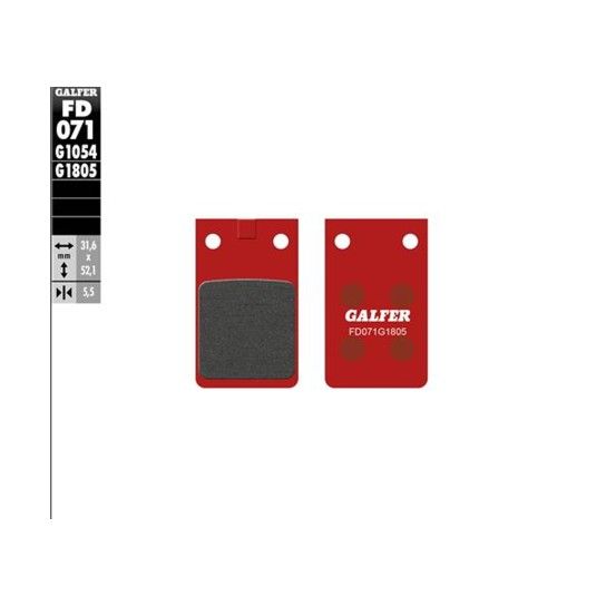 GALFER 071-1805 PASTILHAS TRAVAO TRIAL