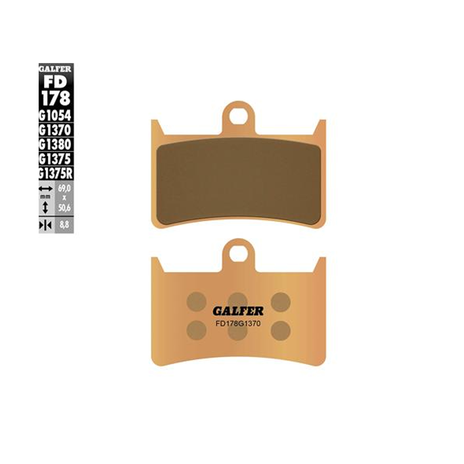 GALFER 178-1370 PASTILHAS TRAVAO GALFER 178-1370 PASTILHAS TRAVAO
