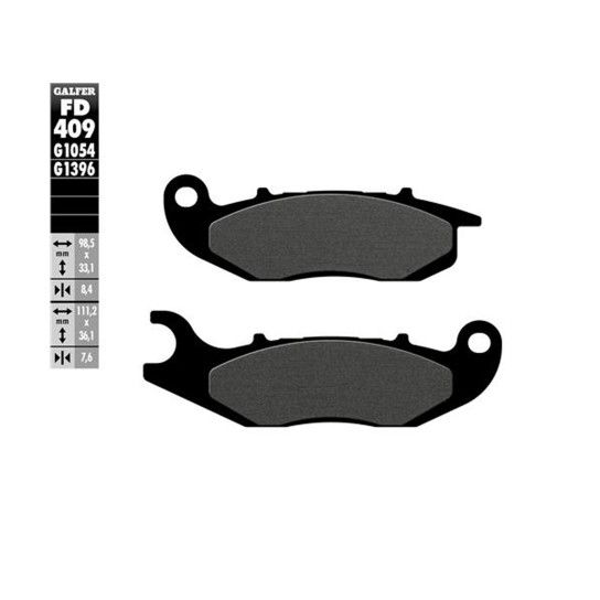 GALFER 409-1054 PASTILHAS DE TRAVAO PCX125 2018-