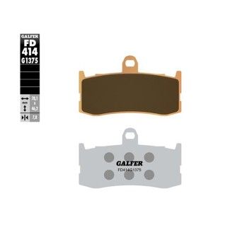 GALFER 414-1375 PASTILHAS DE TRAVAO FRENTE
