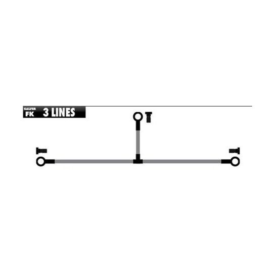 GALFER KXF450 07-08 TUBO TRAVAO FRENTE CARBONO