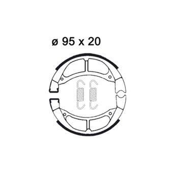 FE AP LMS905 YZ80 BRAKE SHOES