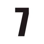 DIRT FREAK AUTOCOLANTE MX2 NUMERO 7 PRETO 3UNID DIRT FREAK AUTOCOLANTE MX2 NUMERO 7 PRETO 3UNID