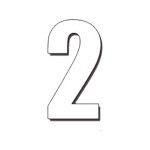 DIRT FREAK AUTOCOLANTE MX2 NUMERO 2 BRANCO 3UNID DIRT FREAK AUTOCOLANTE MX2 NUMERO 2 BRANCO 3UNID