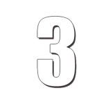 DIRT FREAK AUTOCOLANTE MX2 NUMERO 3 BRANCO 3UNID DIRT FREAK AUTOCOLANTE MX2 NUMERO 3 BRANCO 3UNID