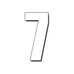DIRT FREAK AUTOCOLANTE MX2 NUMERO 7 BRANCO 3UNID DIRT FREAK AUTOCOLANTE MX2 NUMERO 7 BRANCO 3UNID