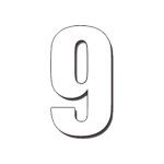 DIRT FREAK AUTOCOLANTE MX2 NUMERO 9 BRANCO 3UNID DIRT FREAK AUTOCOLANTE MX2 NUMERO 9 BRANCO 3UNID