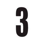 DIRT FREAK AUTOCOLANTE MX3 NUMERO 3 PRETO 3UNID DIRT FREAK AUTOCOLANTE MX3 NUMERO 3 PRETO 3UNID