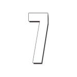 DIRT FREAK AUTOCOLANTE MX3 NUMERO 7 BRANCO 3UNID DIRT FREAK AUTOCOLANTE MX3 NUMERO 7 BRANCO 3UNID