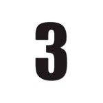 DIRT FREAK AUTOCOLANTE ED2 NUMERO 3 PRETO 3UNID DIRT FREAK AUTOCOLANTE ED2 NUMERO 3 PRETO 3UNID