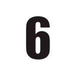 DIRT FREAK AUTOCOLANTE ED2 NUMERO 6 PRETO 3UNID DIRT FREAK AUTOCOLANTE ED2 NUMERO 6 PRETO 3UNID