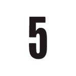 DIRT FREAK AUTOCOLANTE ED3 NUMERO 5 PRETO 3UNID DIRT FREAK AUTOCOLANTE ED3 NUMERO 5 PRETO 3UNID