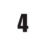 DIRT FREAK AUTOCOLANTE MN2 NUMERO 4 PRETO