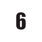 DIRT FREAK AUTOCOLANTE MN2 NUMERO 6 PRETO DIRT FREAK AUTOCOLANTE MN2 NUMERO 6 PRETO